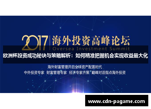 欧洲杯投资成功秘诀与策略解析：如何精准把握机会实现收益最大化
