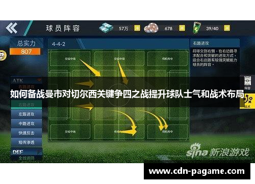 如何备战曼市对切尔西关键争四之战提升球队士气和战术布局